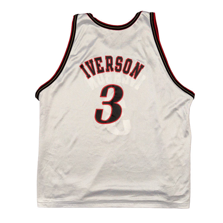Champion Reversible Philadelphia 76ers Allen Iverson Jersey Sz 2X