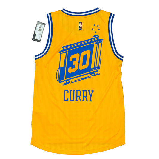 NWT Adidas Golden State Warriors Hardwood Classic Stephen Curry Jersey Sz S