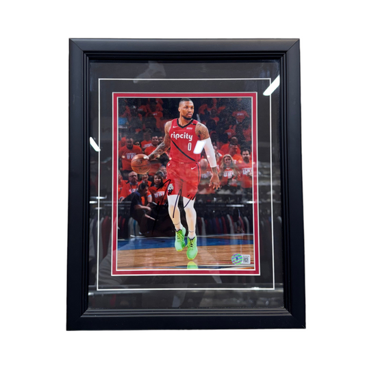 Beckett Authentic Damian Lillard  Autographed “Rip City” Framed Photo