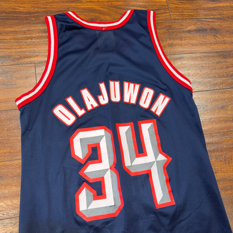 Champion Houston Rockets Hakeem Olajuwon Jersey Sz M