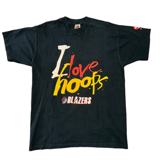FOTL I love Hoops Portland Trail Blazers Tee Sz XL