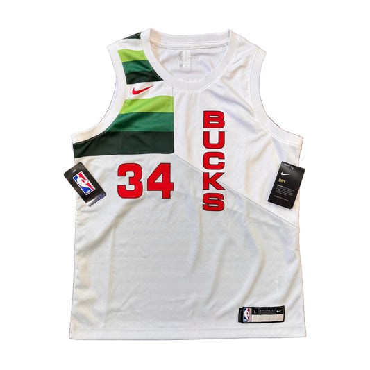 NWT Nike Bucks Giannas Antetokounmpo Jersey YL