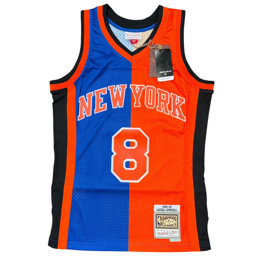 NWT Mitchell & Ness NY Latrell Sprewell Jersey Sz S