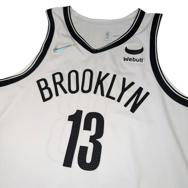 Nike Game Worn Brooklyn Nets James Harden Jersey Sz XL + 6 Length
