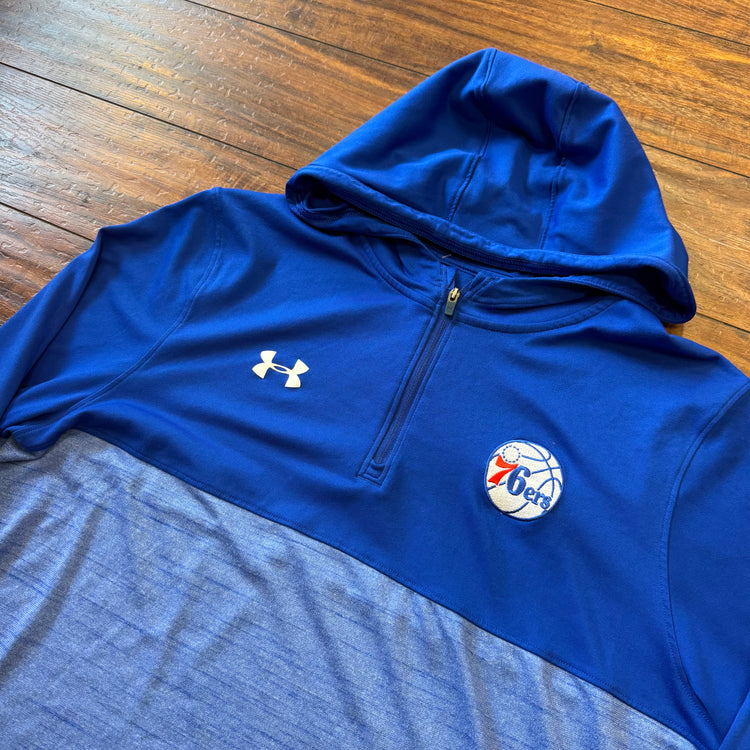Under Armour 76ers 1/4 Zip Sz L