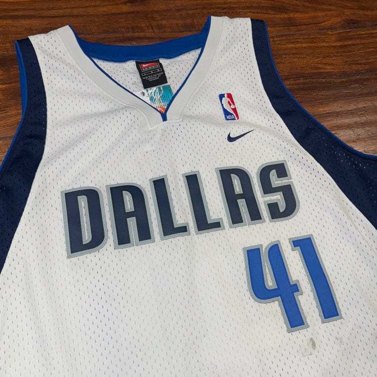 Nike Dallas Mavericks Dirk Nowitzki Jersey Sz L