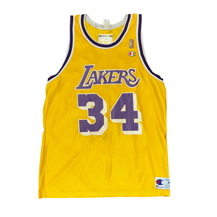 Champion Silk Los Angeles Shaquille O’Neal Jersey Sz XL