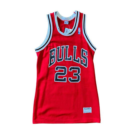 Sand-Knit 80's Bulls Michael Jordan Jersey Sz S