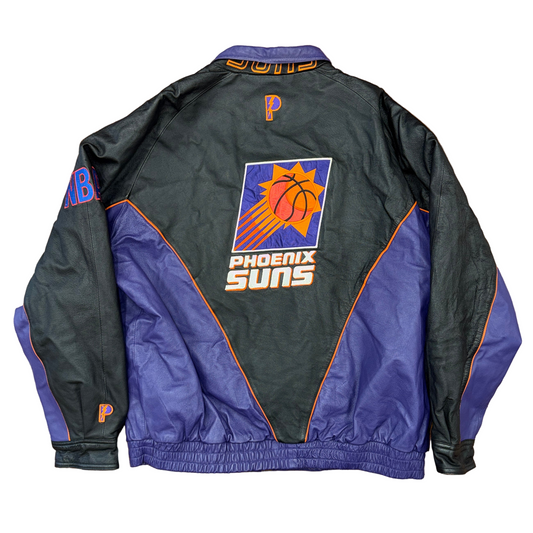Pro Player Phoenix Suns Leather Jacket Sz XL