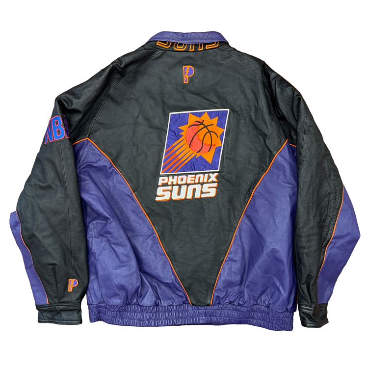 Pro Player Phoenix Suns Leather Jacket Sz XL