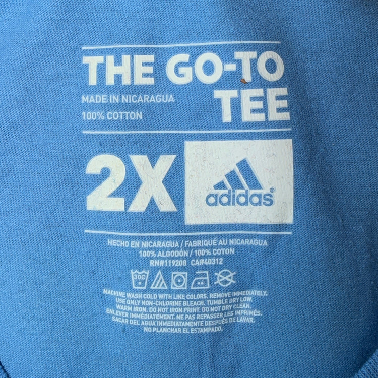 Adidas 2016 University of North Carolina Tar Heels Final 4 Tee Sz 2X