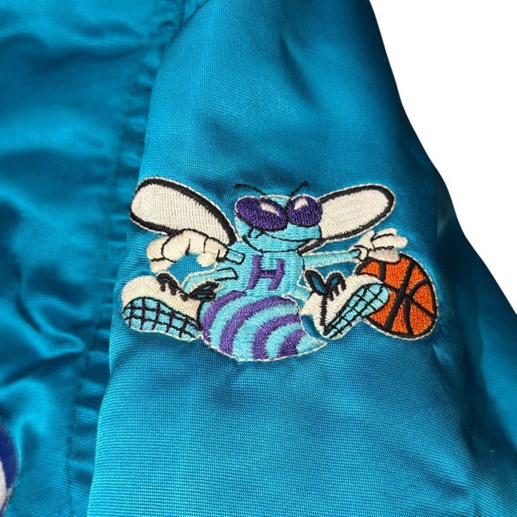 Starter 80’s/90’s Charlotte Hornets Bomber Sz L