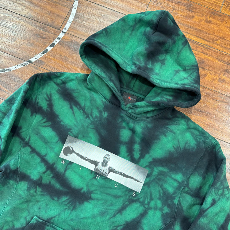 Jordan Wings Green Tie-Dye Hoodie SAMPLE Sz XS