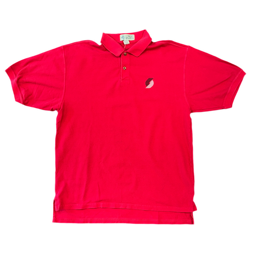 Portland Trail Blazers Red Polo Sz L