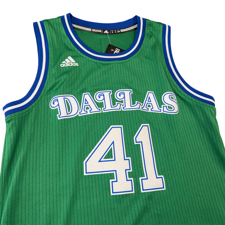 Adidas Hardwood Classics 2015-16 Dallas Mavericks Dirk Nowitzki Classic Jersey Sz S