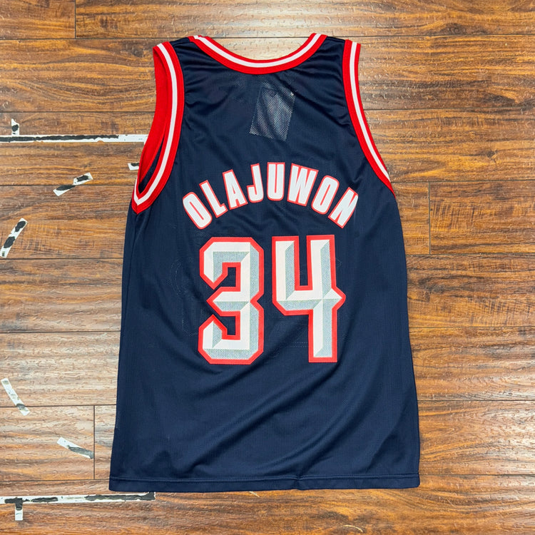 Champion Houston Rockets Hakeem Olajuwon Jersey Sz L