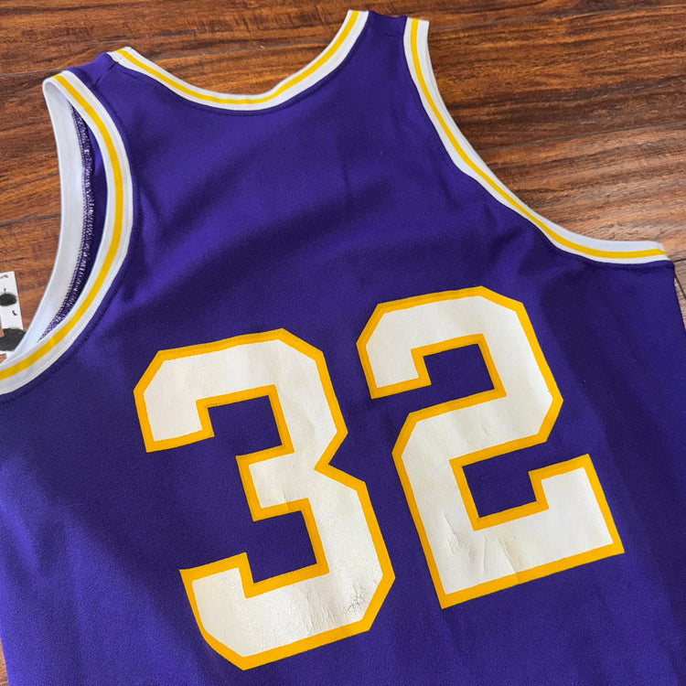 Sand-Knit Los Angeles Lakers Magic Johnson Jersey Sz XL