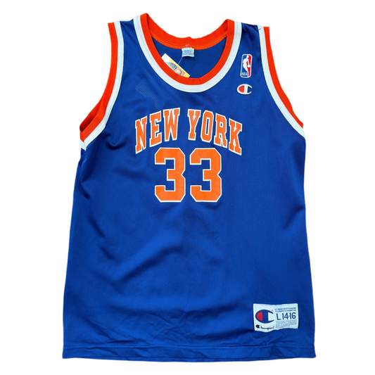 Champion New York Knicks Patrick Ewing Jersey Sz YL