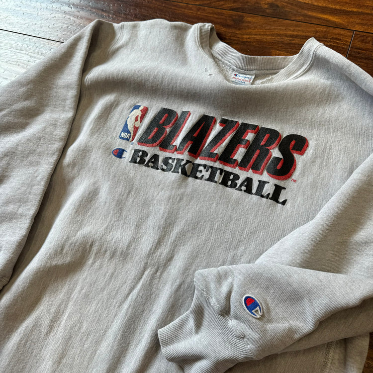 Champion 90's Blazers Ash Crewneck Sz XL