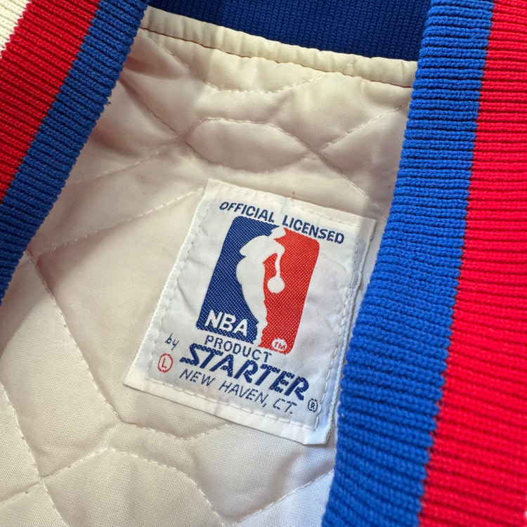 Starter 1990 Sixers Satin Jacket Sz L