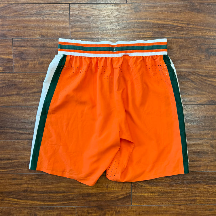 Adidas Miami Canes Team Issued SAMPLE Shorts Sz L + 2”