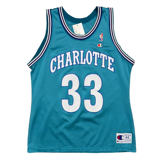 Champion Charlotte Hornets Alonzo Mourning Jersey Sz L