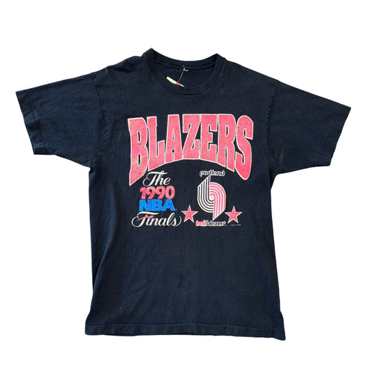 Logo 7 PortlandTrail Blazers 1990 NBA Finals Tee Sz L