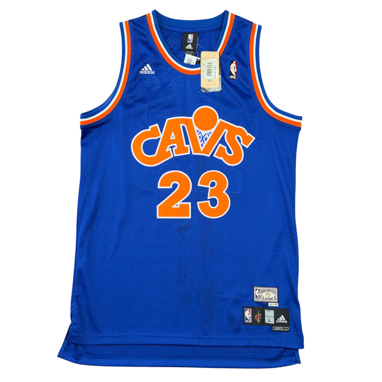 NWT Adidas Hardwood Classics 1988-89 Cleveland Cavaliers LeBron James Throwback Jersey Sz L