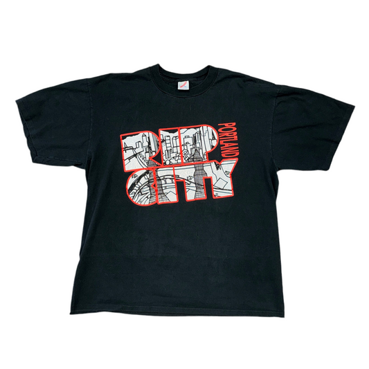 Jerzees Rip City Portland Trail Blazers Tee Sz XL