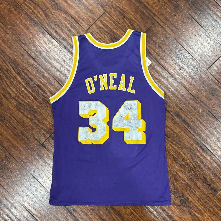 Champion 90’s Lakers Shaq Jersey Sz L