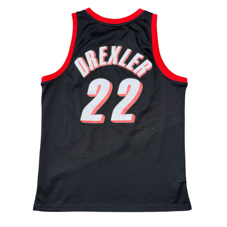Mitchell & Ness 1991-92 Portland Trail Blazers Away Clyde Drexler Jersey Sz YXL