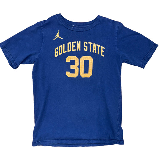 Jordan Golden State Warriors Stephen Curry Jersey Tee Sz YL