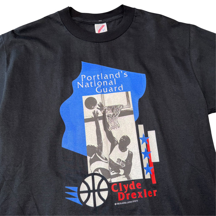Jerzees Portland's National Guard Clyde Drexler Tee Sz L