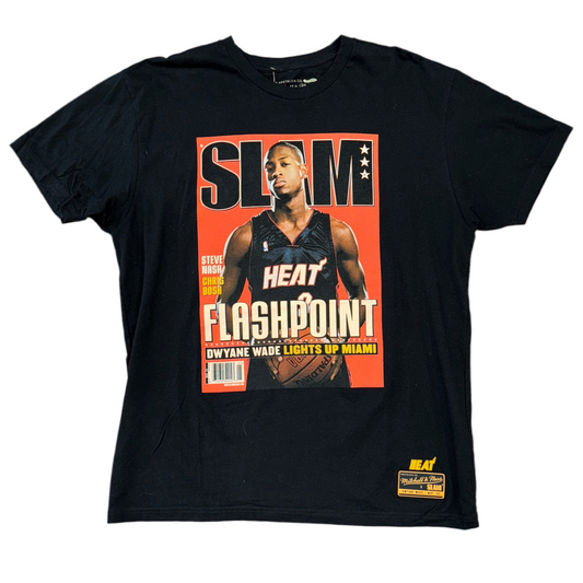 MN SLAM Miami Heat Dwayne Wade Tee Sz L