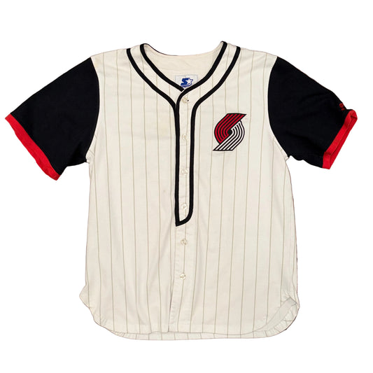 Modern Starter Portland Trail Blazers Baseball Jersey Sz L