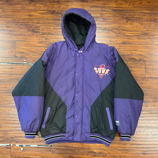 Logo 7 Phoenix Suns Puffer Jacket Sz L