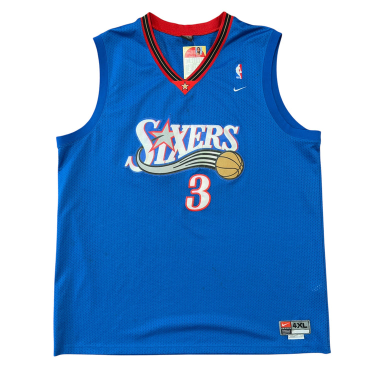 Nike 00’s Philadelphia 76ers Allen Iverson Alternate Jersey Sz 4X