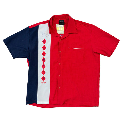 00’s Signed Los Angeles Clipper Nation Bowling Shirt Sz XL