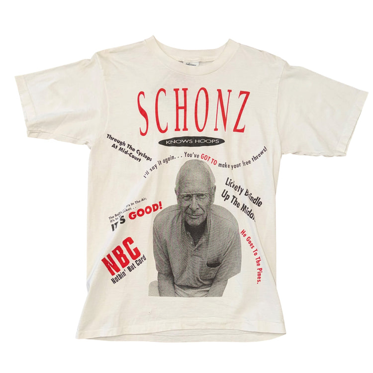 Oneita Rip City Schonz Knows Hoops Tee Sz L