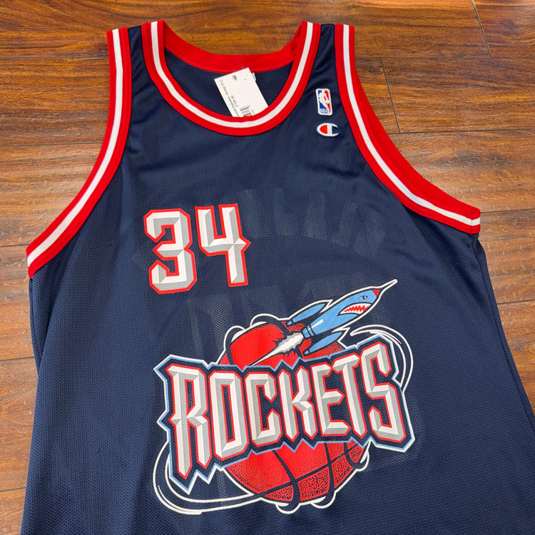 Champion houston Rockets Hakeem Olajuwon Jersey Sz XL