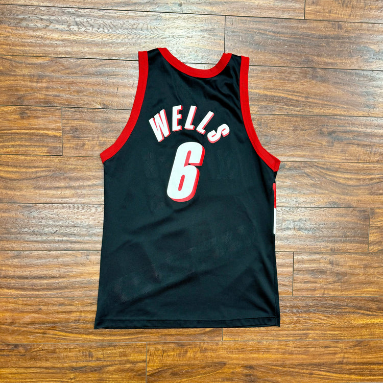 Champion 90's Blazers Bonzi Wells Jersey Sz M