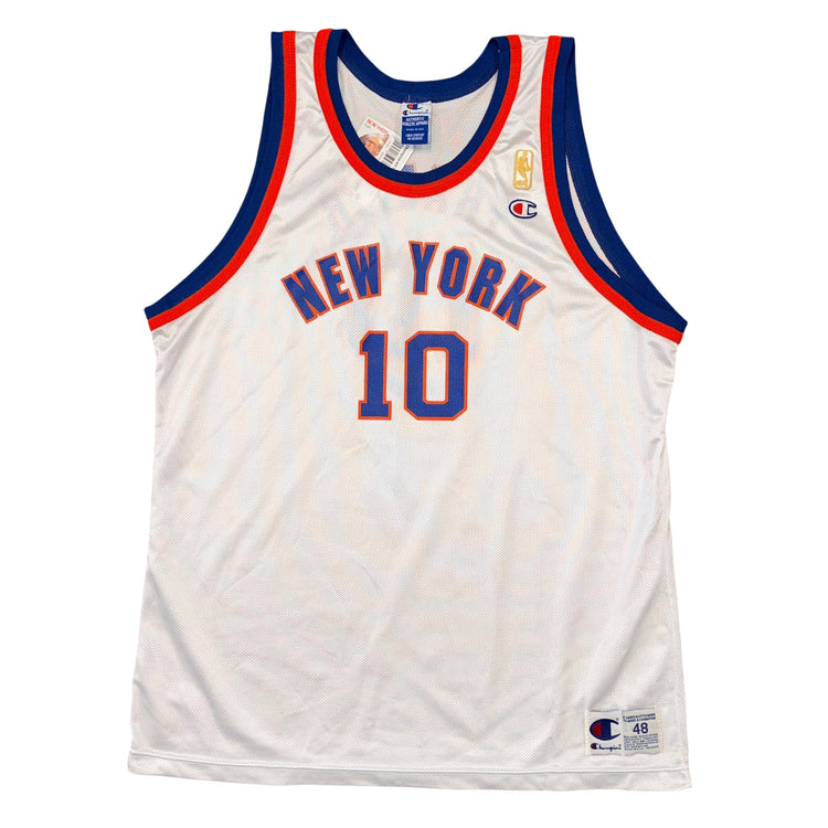 Champion 90’s NBA 50th Anniversary New York Knicks Walt Frazier Home Jersey Sz XL