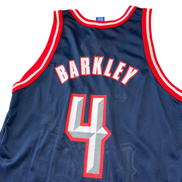 Champion Houston Rockets Charles Barkley Jersey Sz L