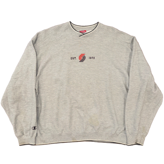 Champion Thermal Portland Trail Blazers Long Sleeve Sz 2X