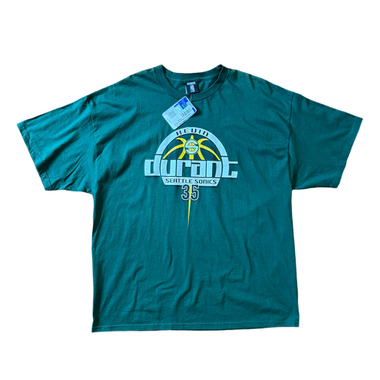 NWT UNK Sonics 2007 Rookie KD Tee Sz 2X