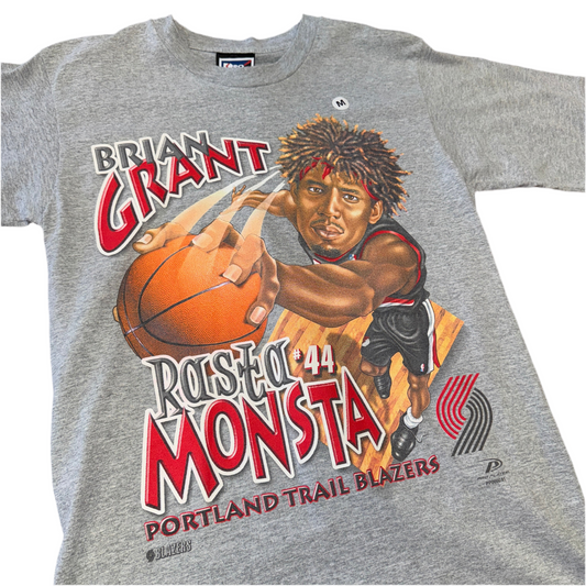 Pro Player Portland Trail Blazers Brian Grant Rasta Monster Tee Sz M