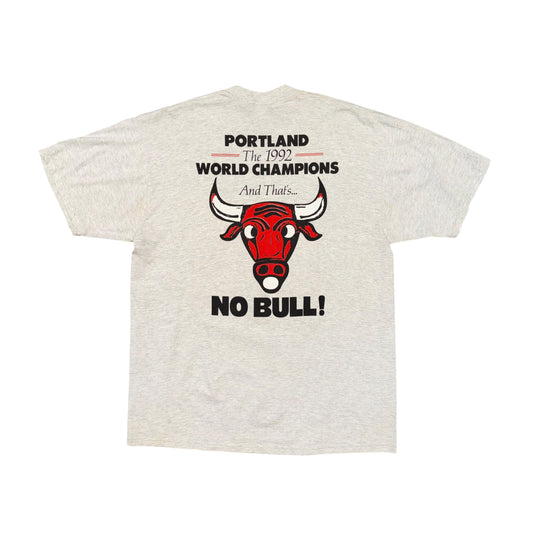 1992 Portland Trail Blazers Western Conference Champs "NO BULL" Tee Sz XL