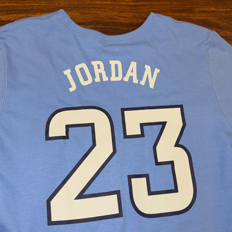 NWT Jordan Blue UNC Jersey Tee Sz L