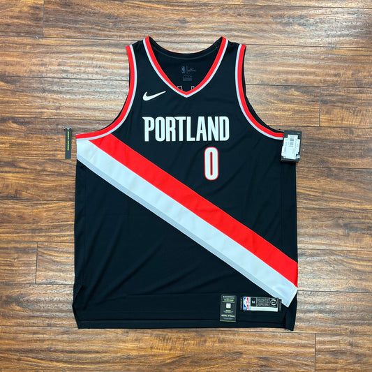 Nike Vaporknit Authentic Portland Trail Blazers Damian Lillard Jersey Sz 3X