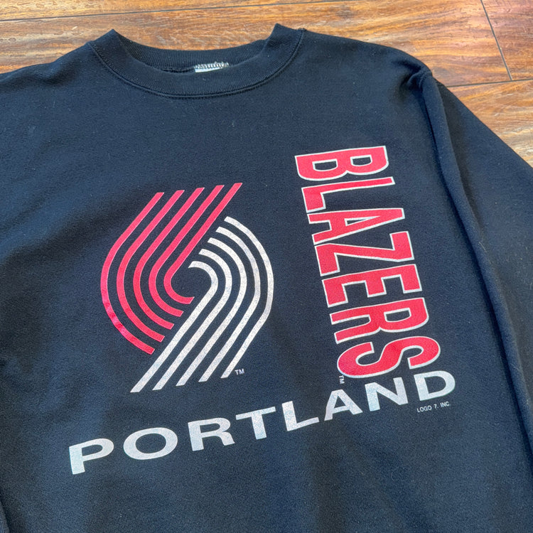 Logo 7 Portland Trail Blazers Crew Sz M